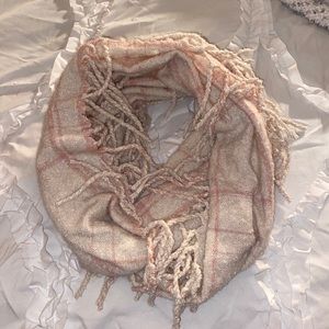 Pink and tan Scarf
